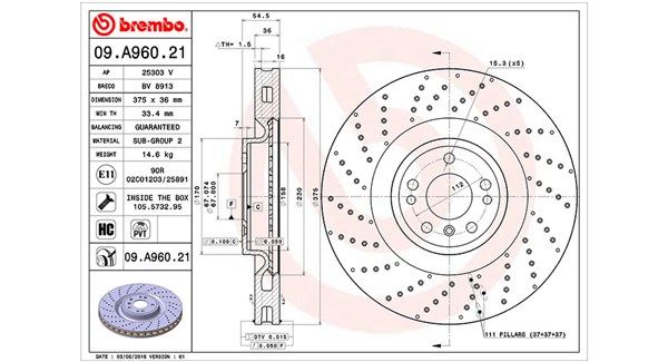 MAGNETI MARELLI Bremžu diski 360406122601